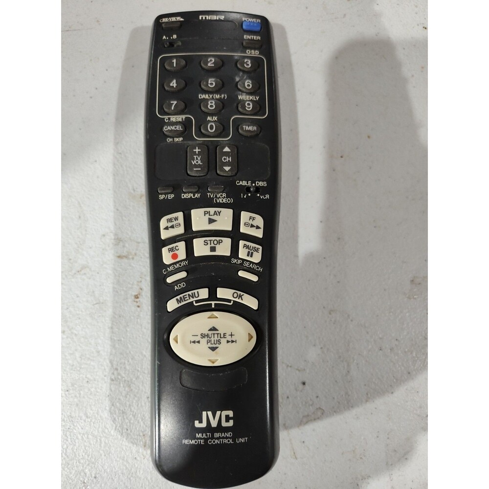 JVC MBR Multi Brand Remote Control Unit Replacement Black